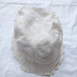 Sence Fringe Bucket Hat Ivory